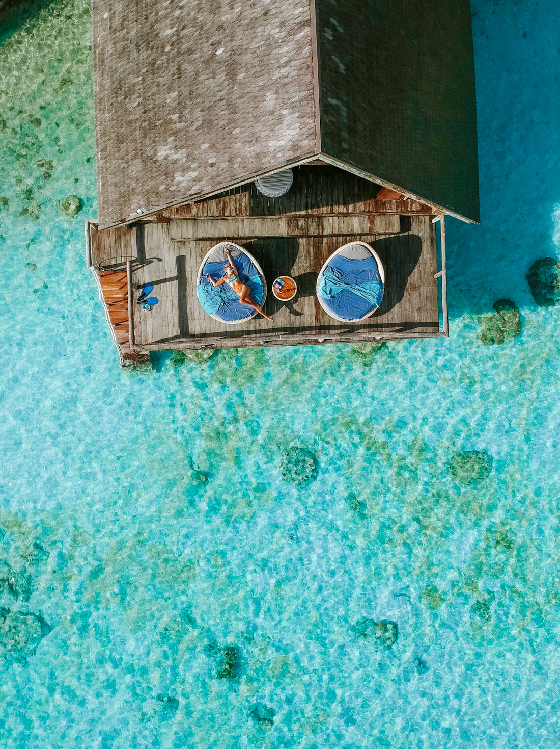 aerial view of sea deck barn