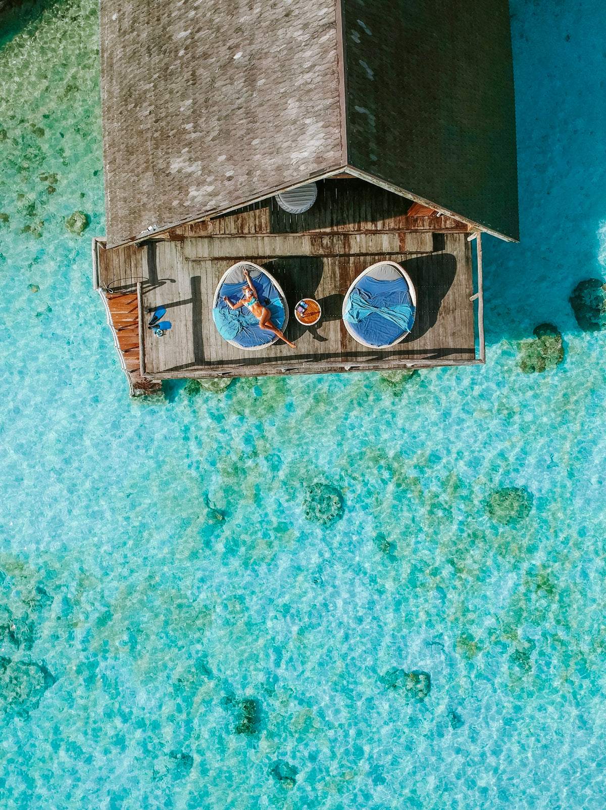 aerial view of sea deck barn