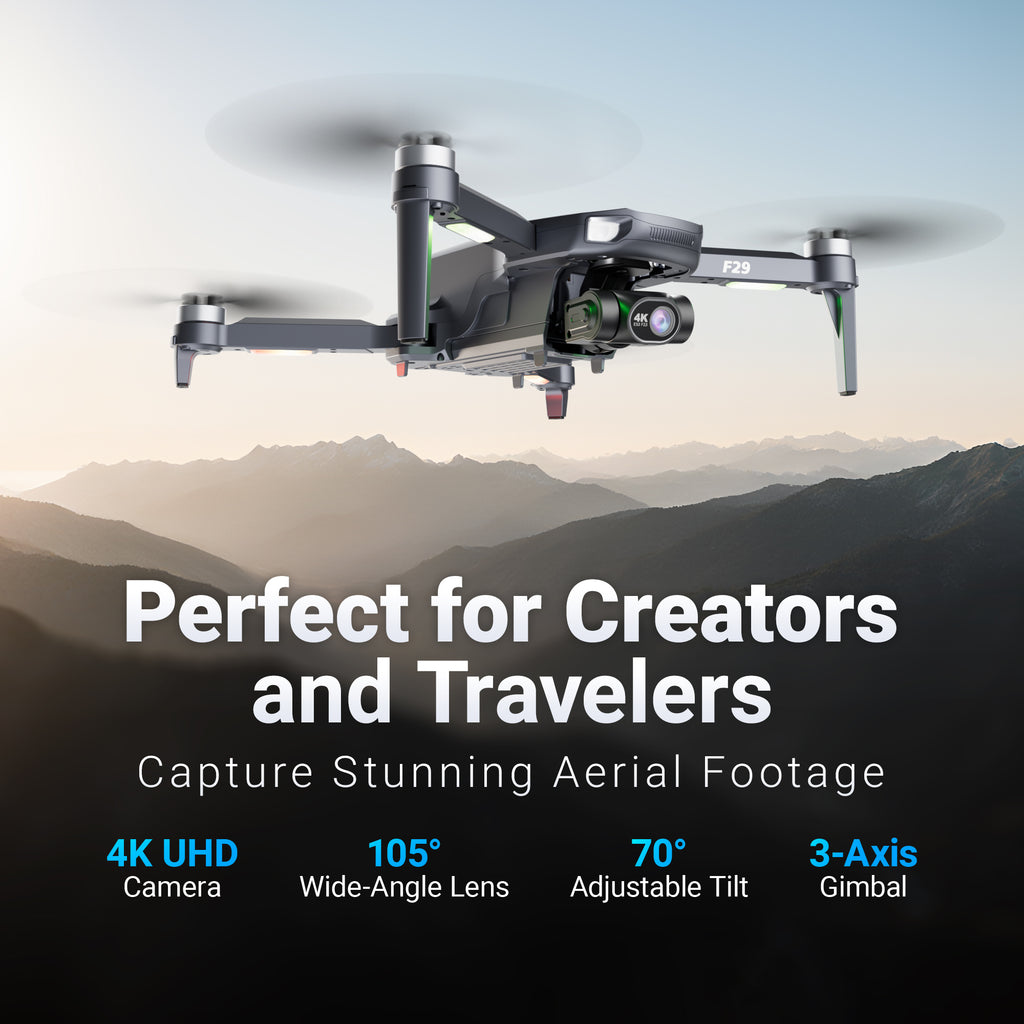 Contixo F29 ALTURA MAX - 4K Drone with Gimbal Camera GPS