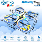 Contixo TD2 Butterfly Kids Drone - LED Lights, 360- Stunts, 14