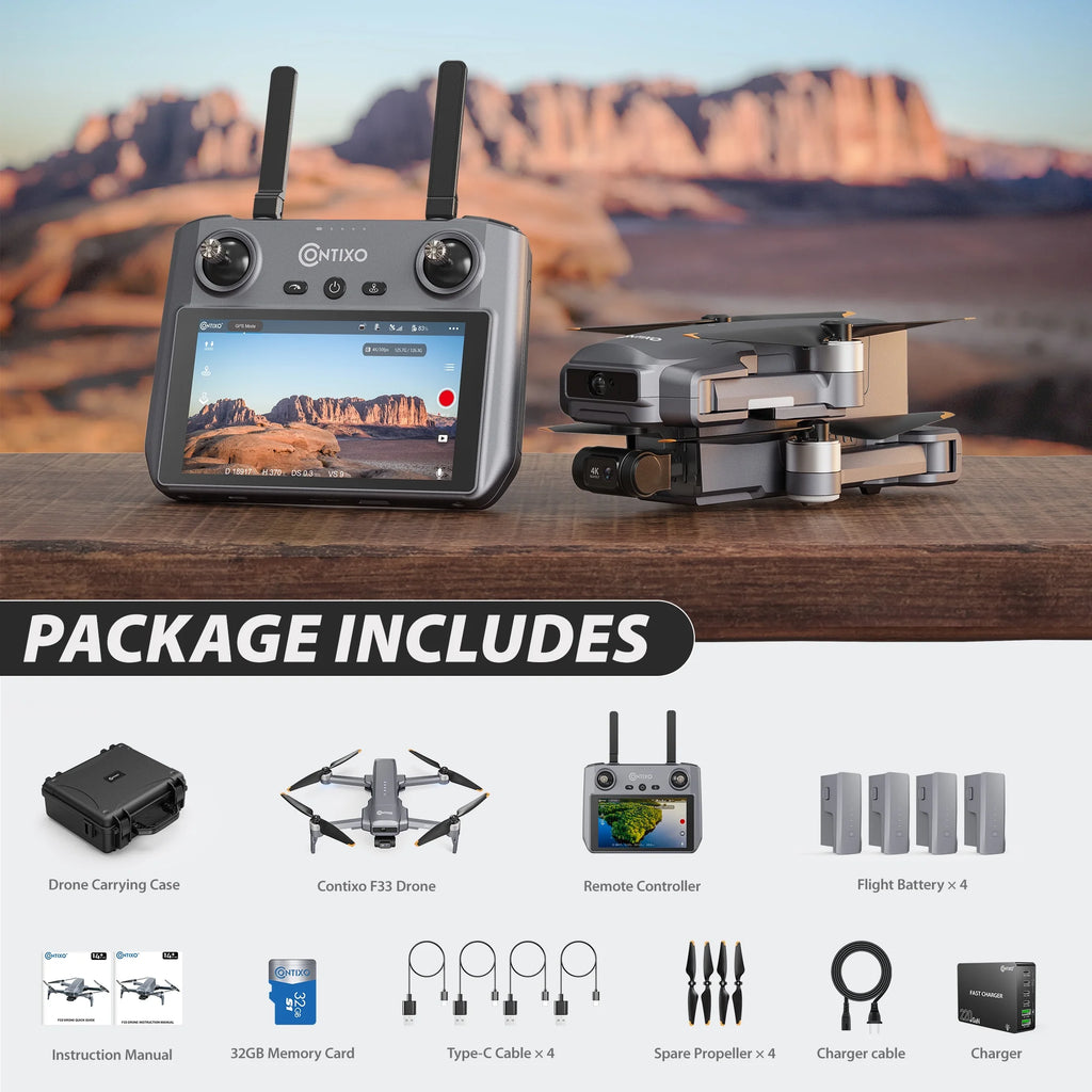 Contixo F33 Vortex - Travel Bundle